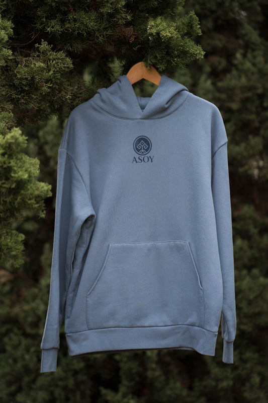 Heavyweight Indigo Logo Hoodie