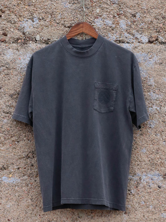 Vintage Black Pocket Tee