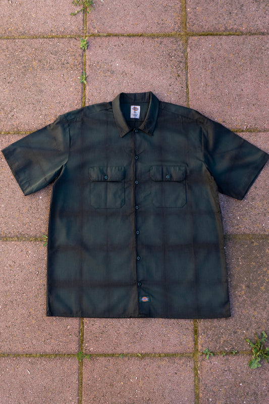 Dark Green Shibori Workshirt