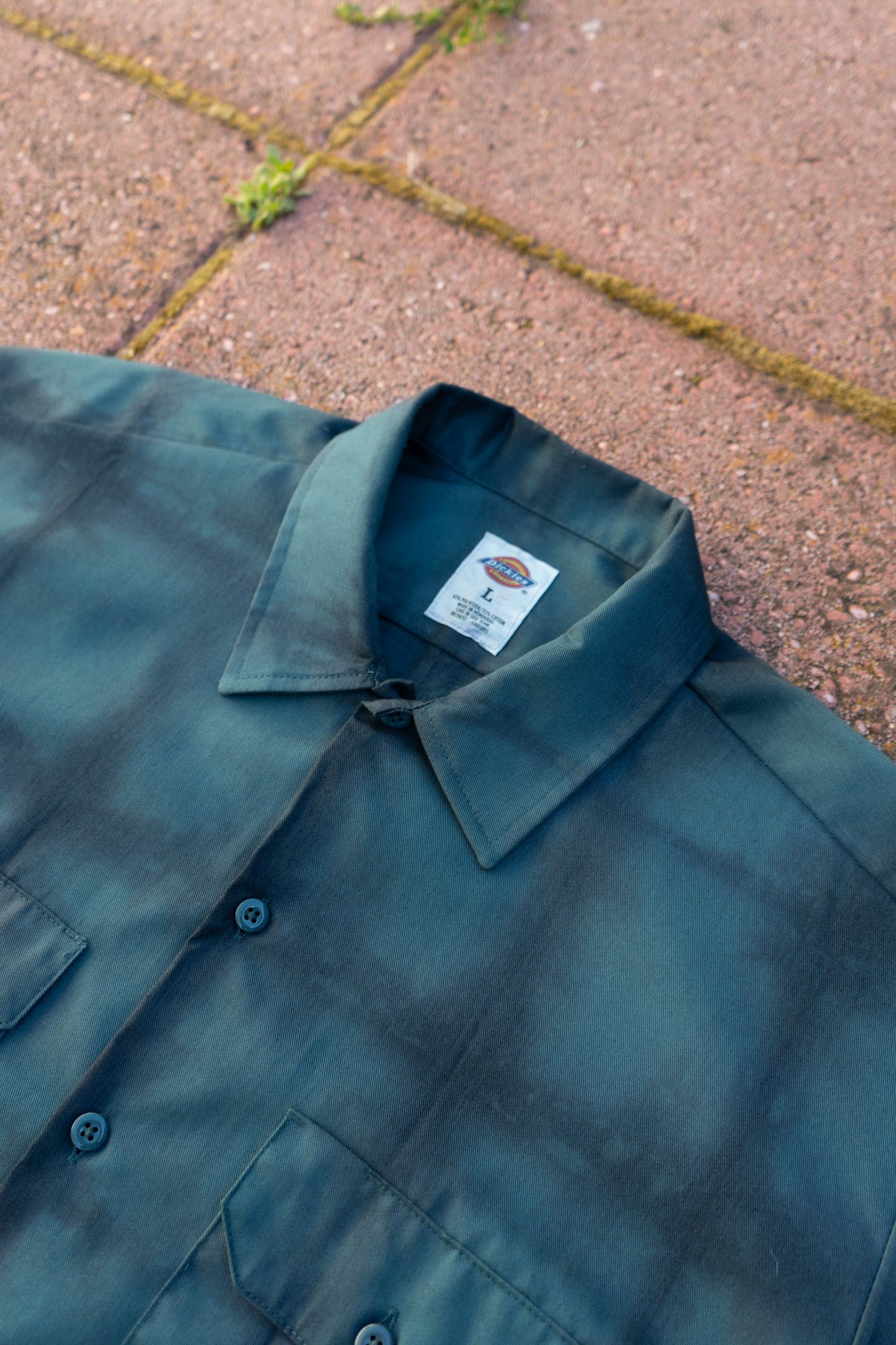 Teal Shibori Square Workshirt